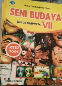Image of Buku pembelajaran siswa Seni budaya SMP VII ktsp 2006